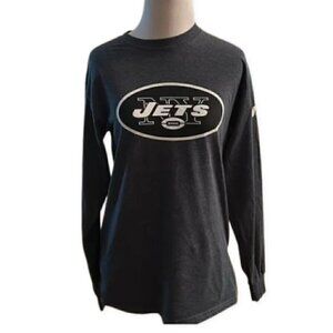 NFL Pro Line Shirt Elastic Neckline & Sleeve Cuff Graphic Design Black & White S